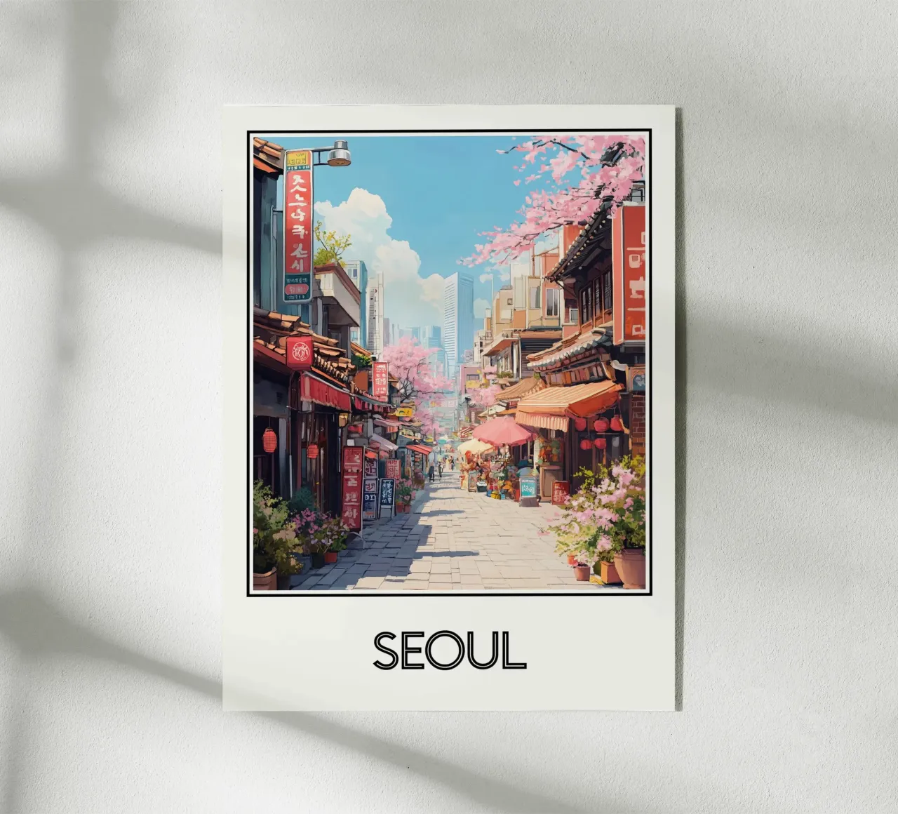 Seoul poster Zuid-Korea acryl van Frame the World