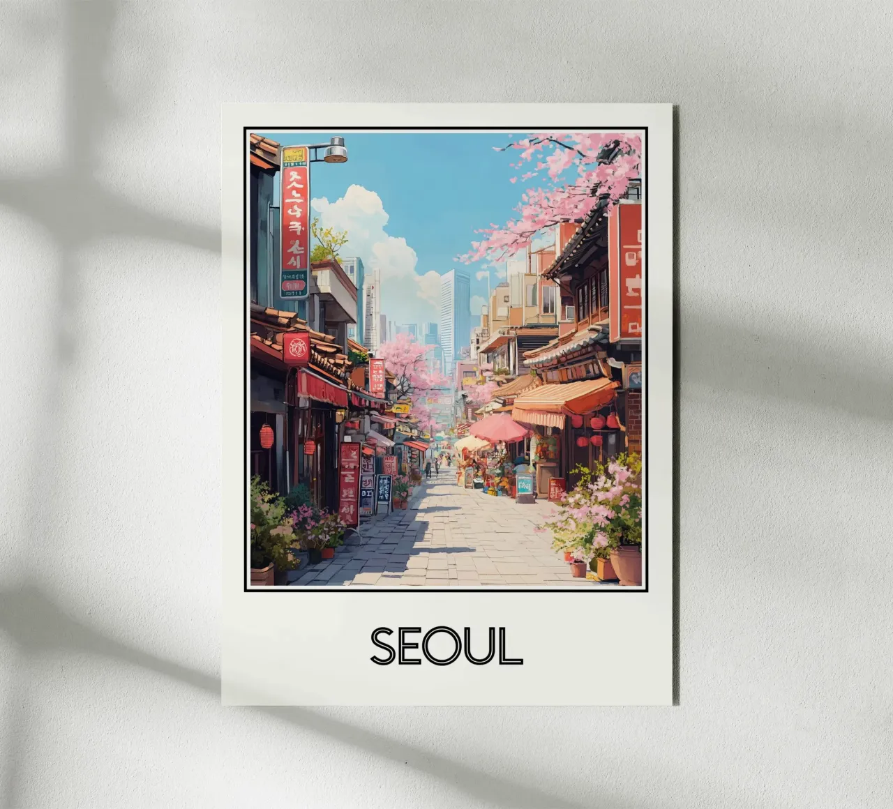 Manifesto di Seul Corea del Sud pannello forex da Frame the World