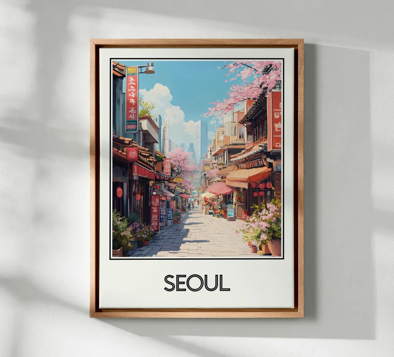 Seoul canvas by Frame the World
