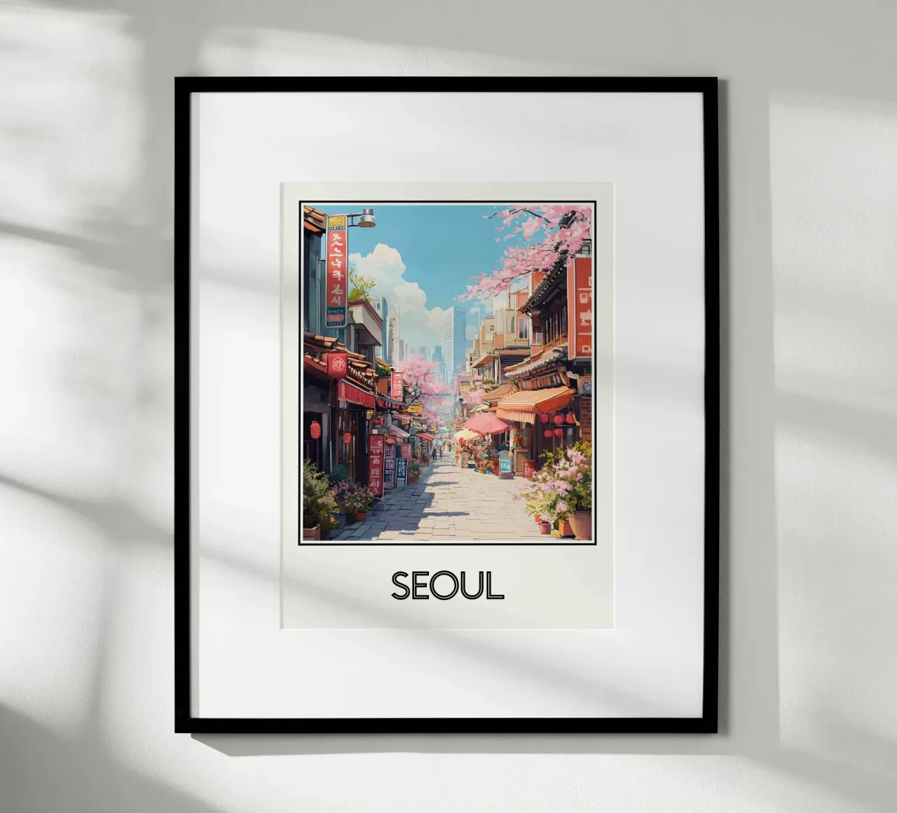 Manifesto di Seul Corea del Sud poster da Frame the World