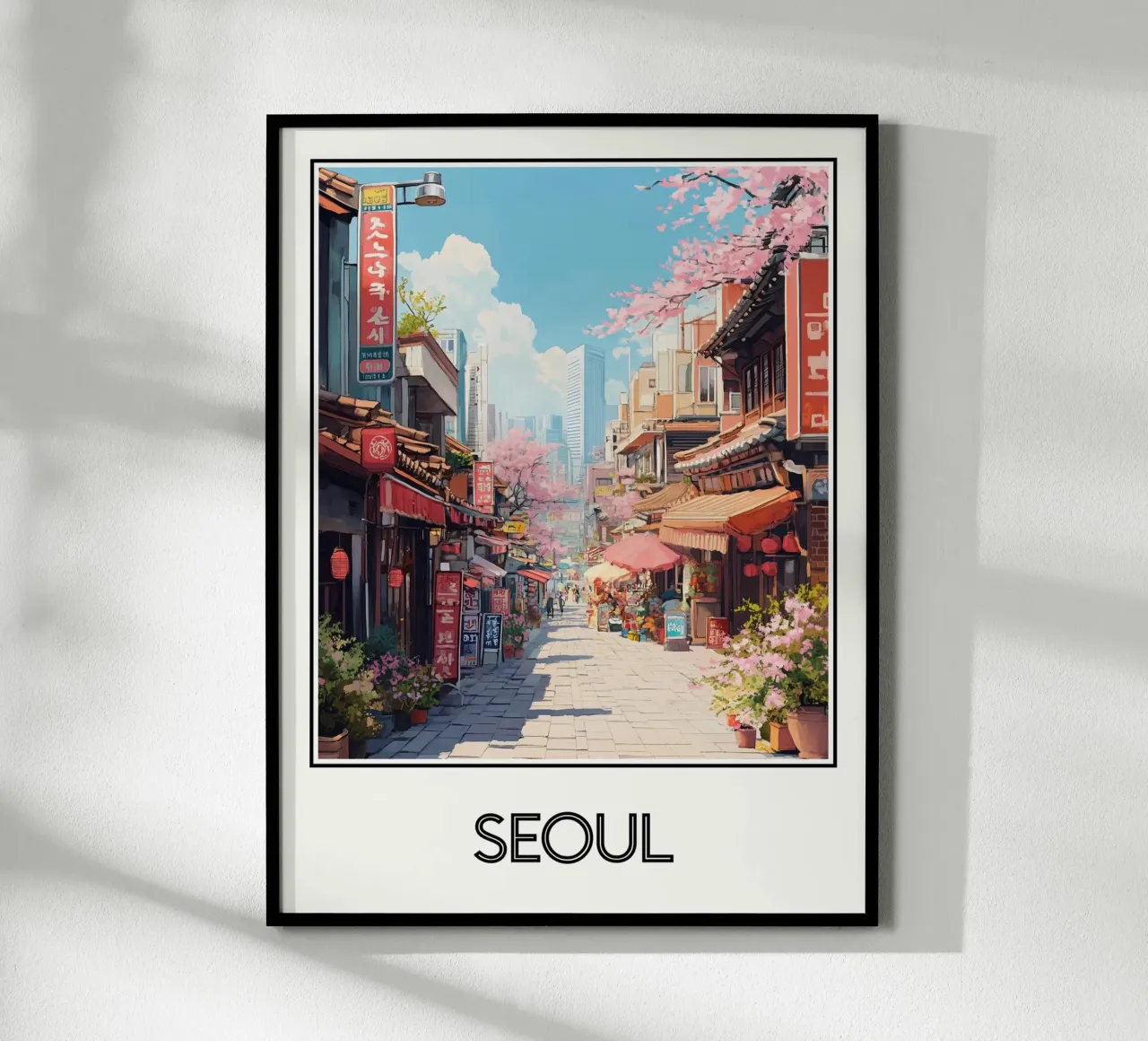 Manifesto di Seul Corea del Sud poster da Frame the World