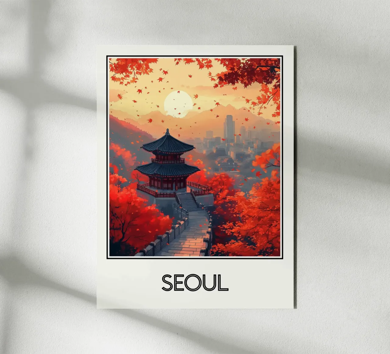 Manifesto di Seul Corea del Sud alluminio dibond da Frame the World