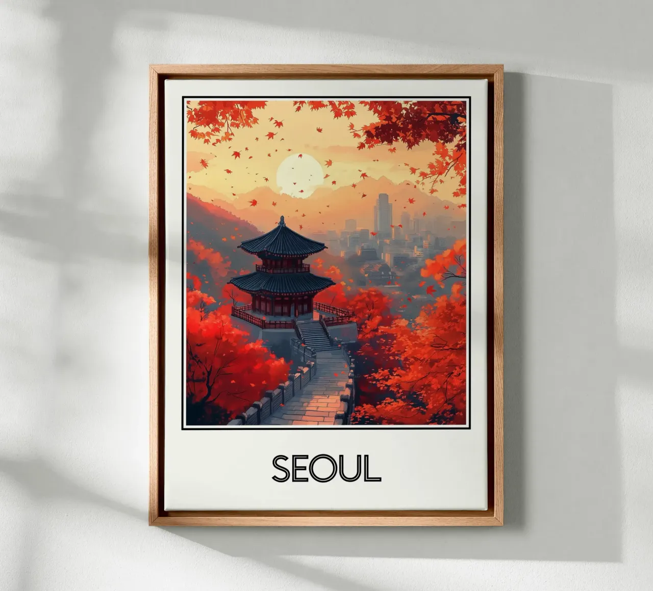 Manifesto di Seul Corea del Sud tela da Frame the World