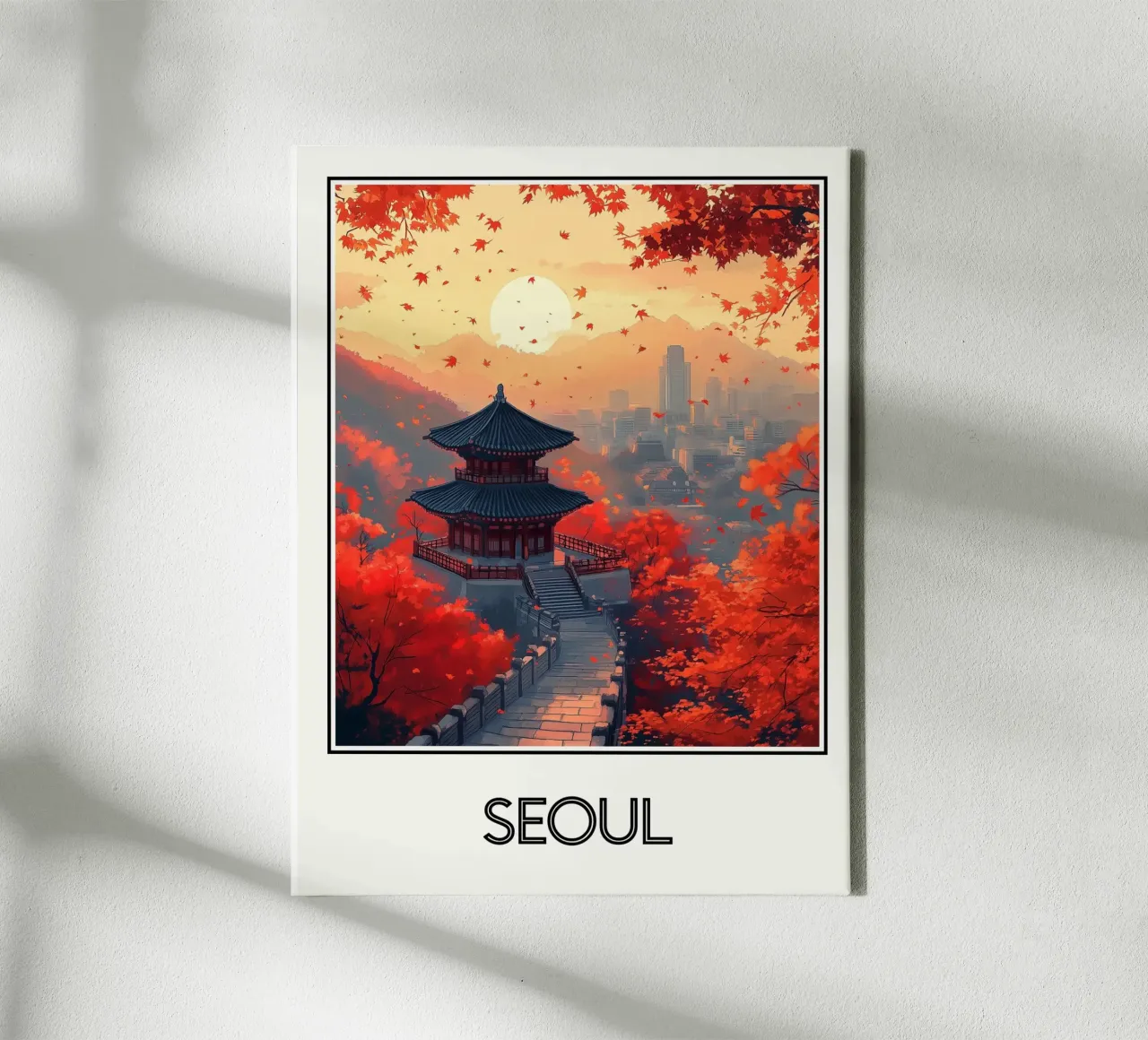 Manifesto di Seul Corea del Sud tela da Frame the World