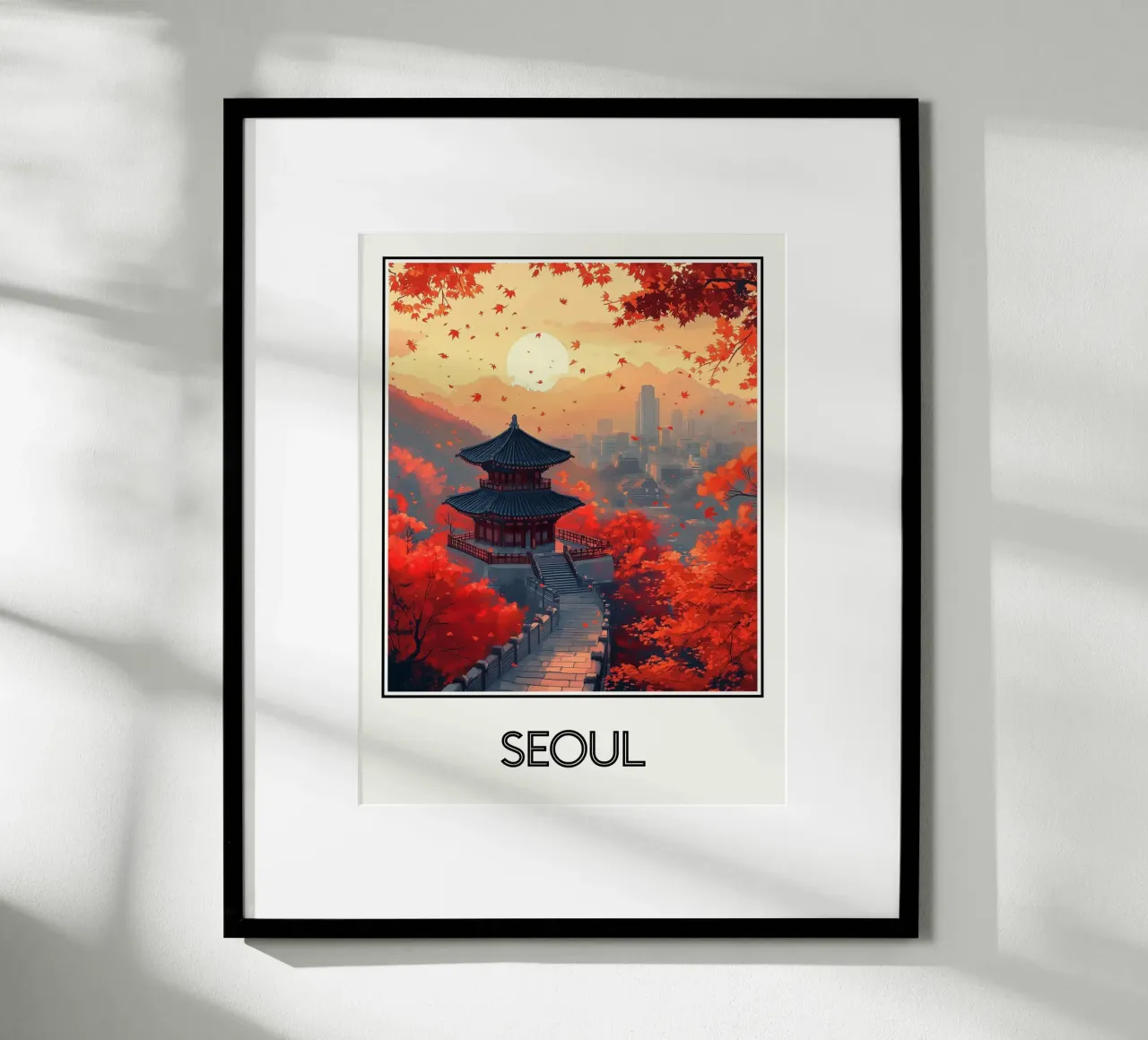 Manifesto di Seul Corea del Sud carta hahnemühle da Frame the World