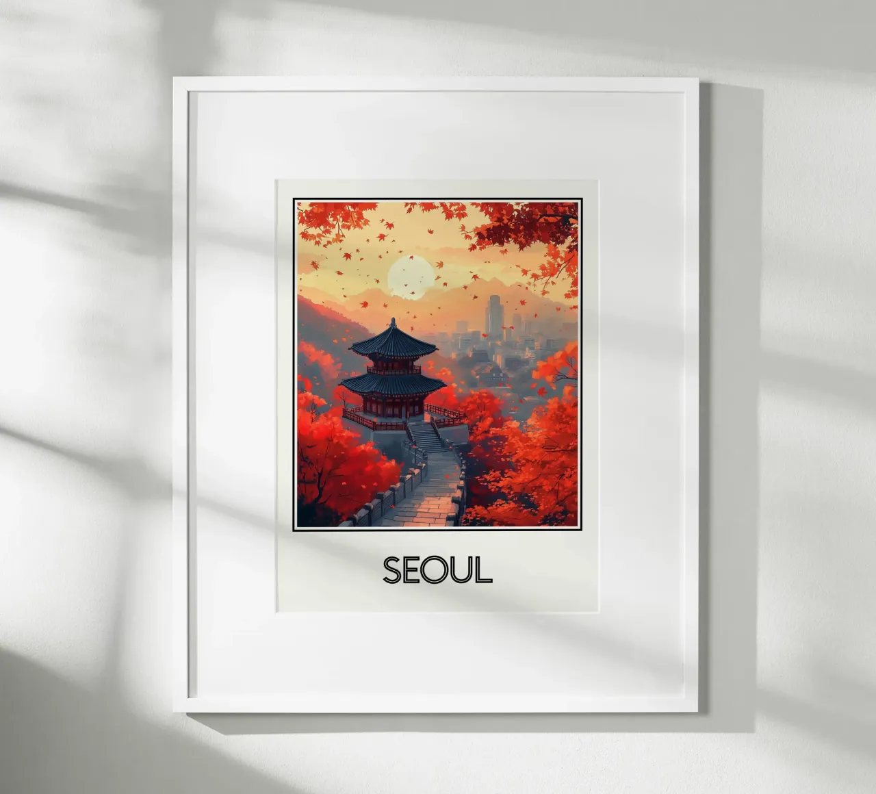 Manifesto di Seul Corea del Sud carta hahnemühle da Frame the World