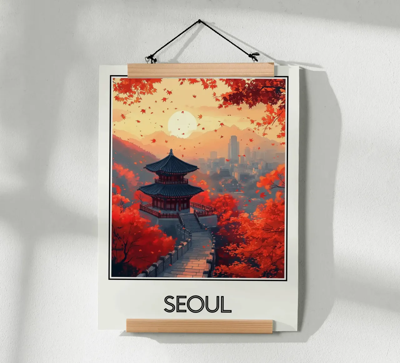 Manifesto di Seul Corea del Sud carta hahnemühle da Frame the World