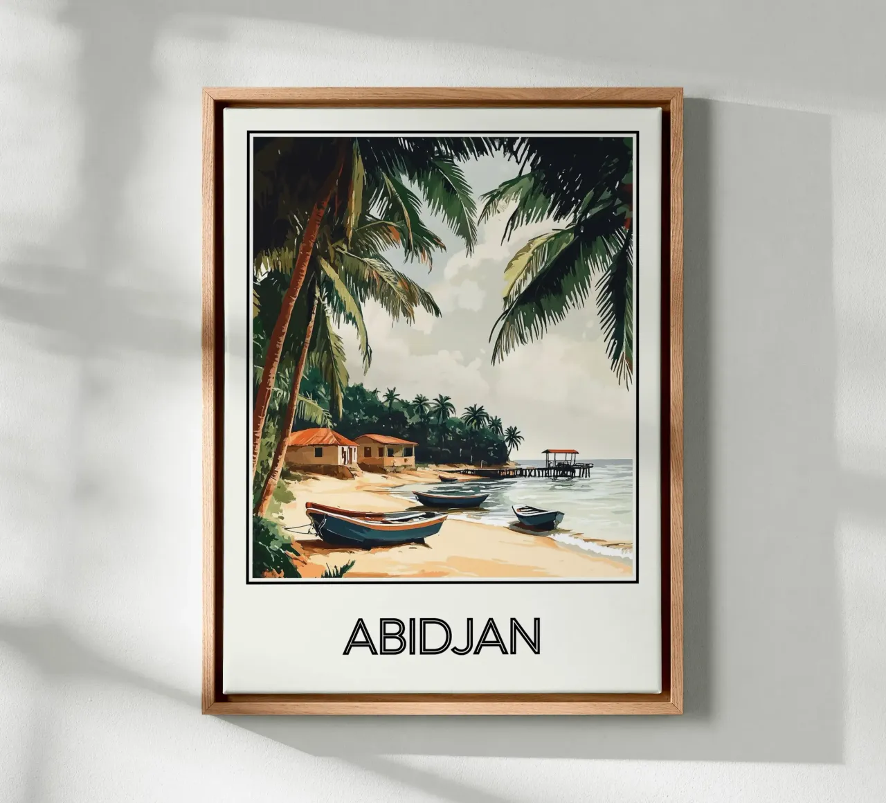 Abidjan tela con Cornice a cassetta da Frame the World