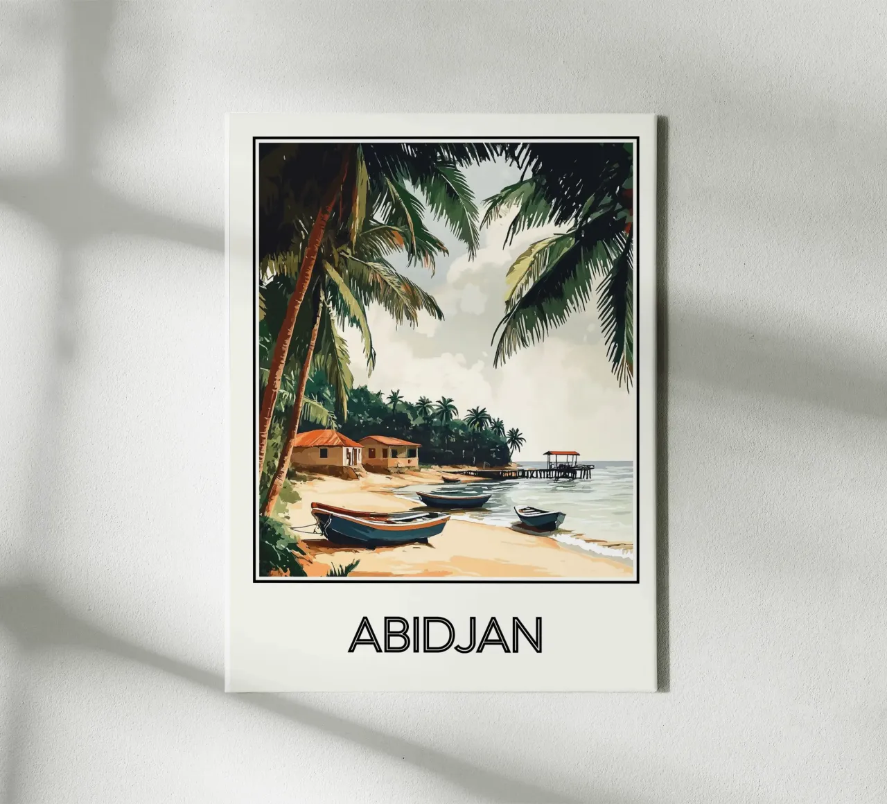 Abidjan tela con Cornice a cassetta da Frame the World