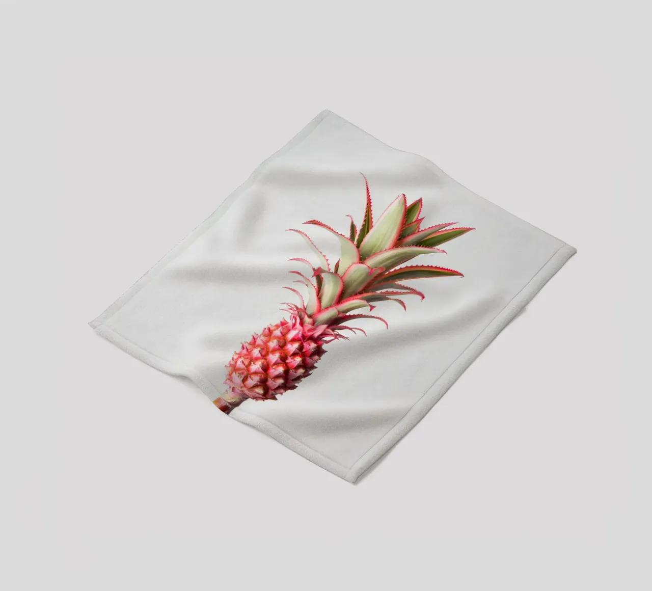 Ananas Pinke coperta in pile da Katja Stehle Design