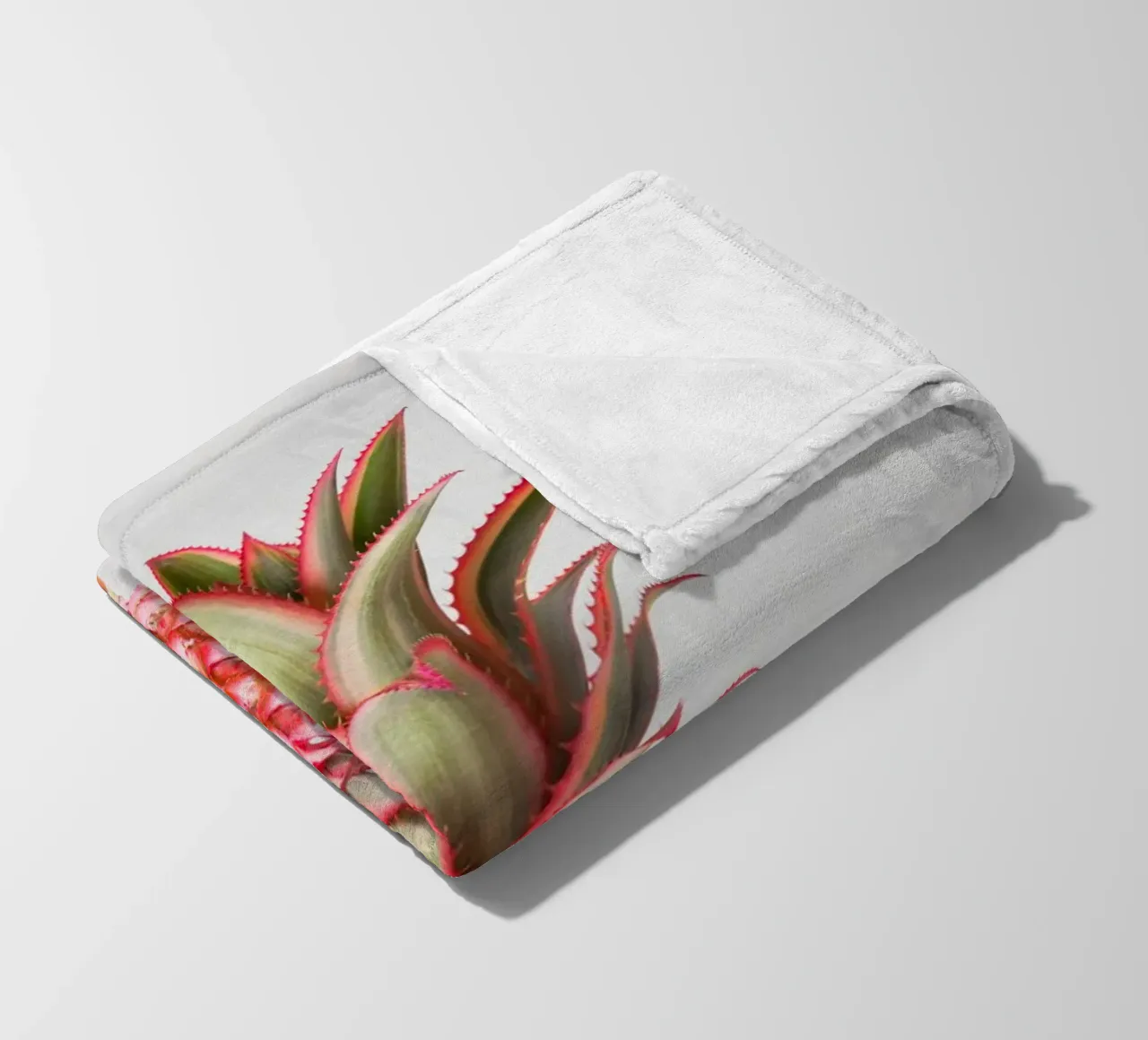 Ananas Pinke coperta in pile da Katja Stehle Design