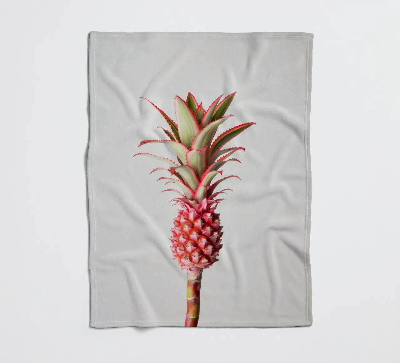 Ananas Pinke coperta in pile da Katja Stehle Design