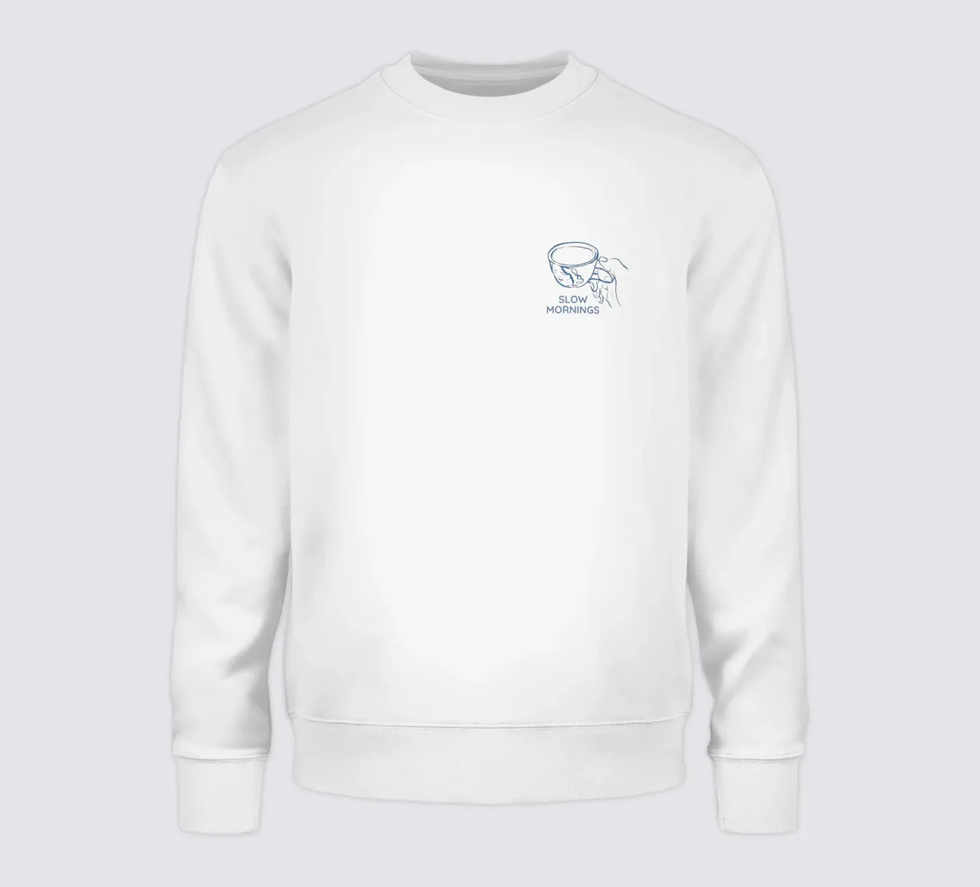 Slow Mornings better with Coffee Sweatshirt von Magnific
