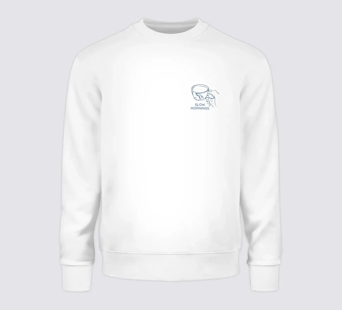 Slow Mornings better with Coffee Sweatshirt von Magnific
