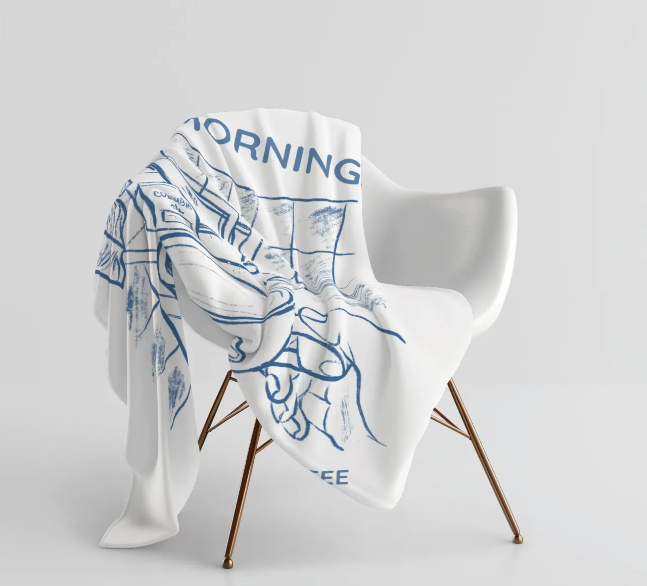 Slow Mornings better with Coffee coperta in pile da Magnific
