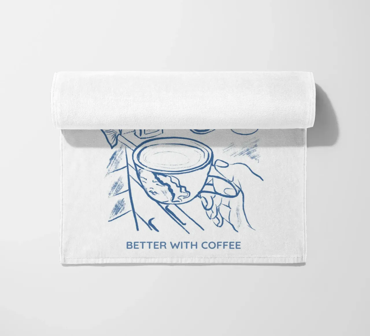 Slow Mornings better with Coffee telo mare da Magnific