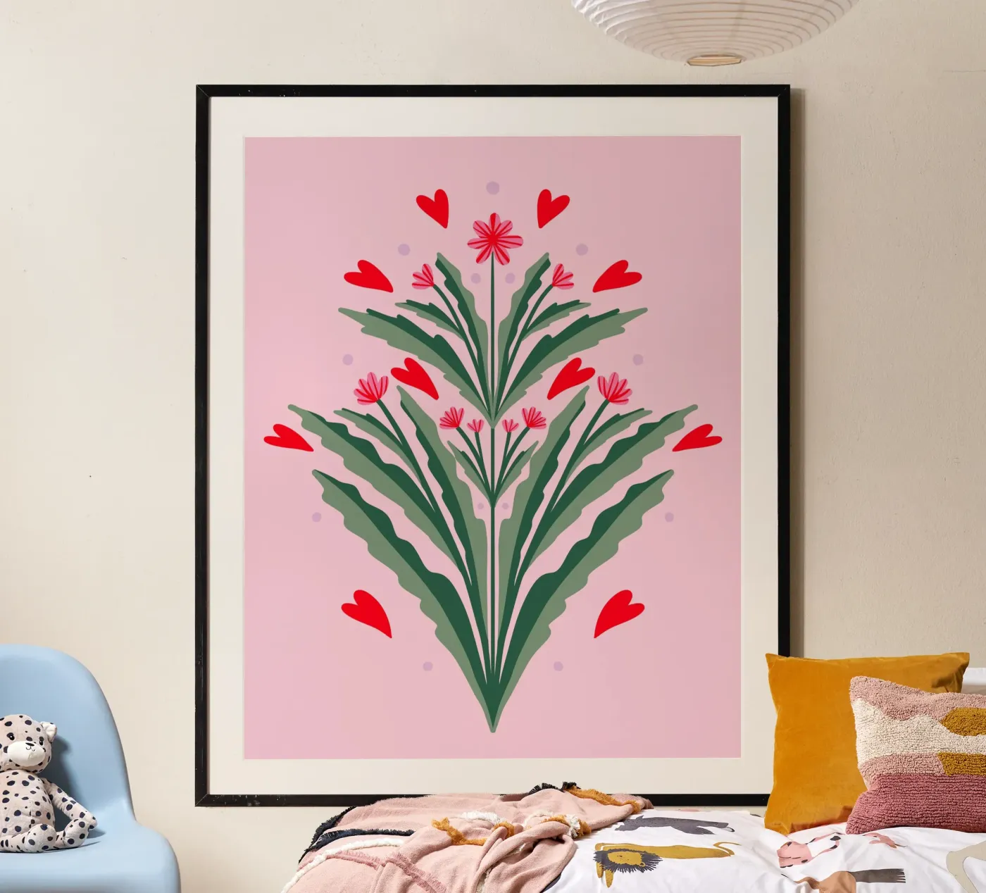 Fiori e cuori poster da Wackapacka