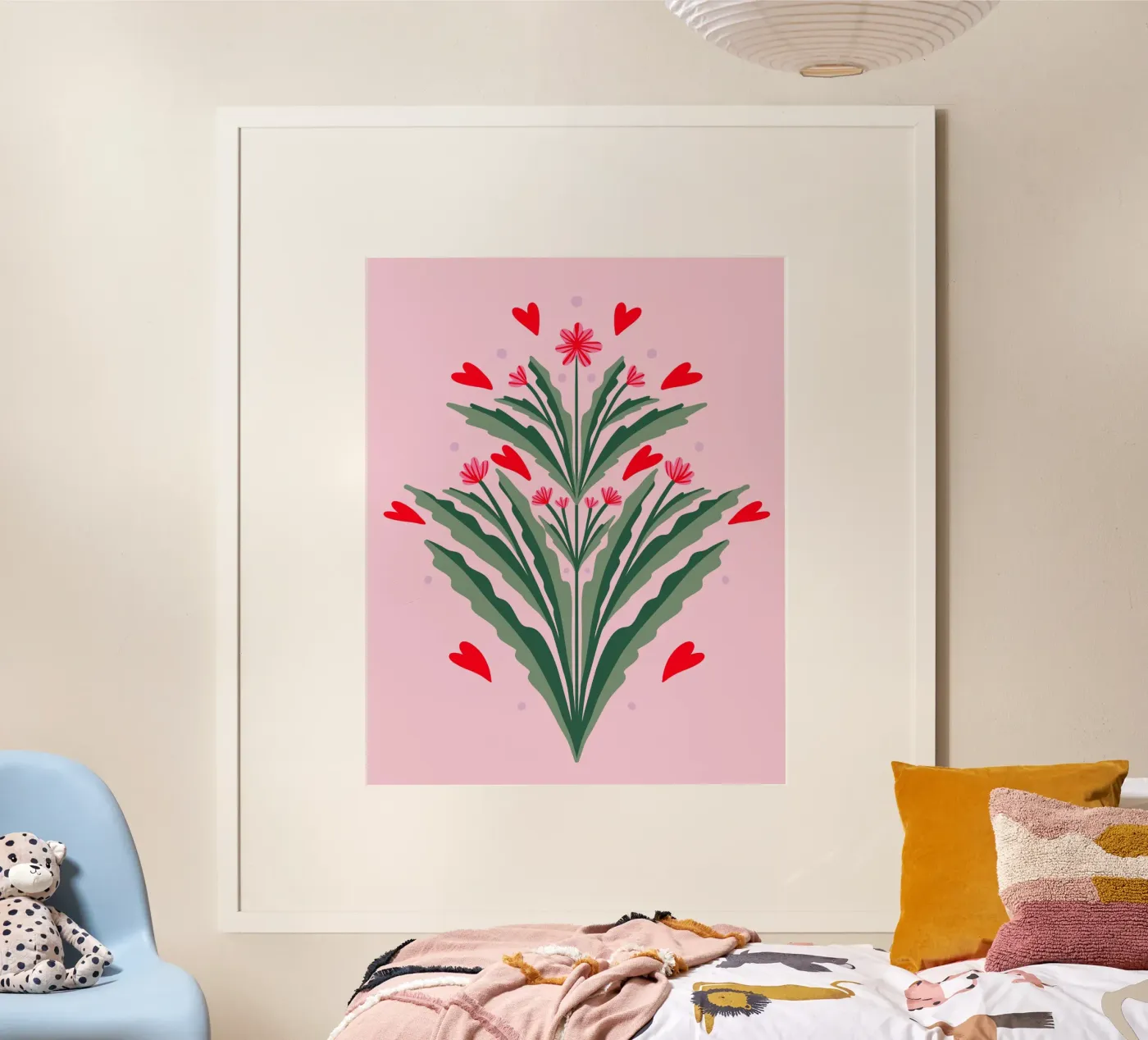 Fiori e cuori poster da Wackapacka