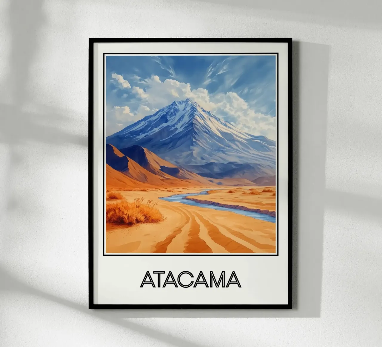 Atacama poster con telaio in plastica da Frame the World
