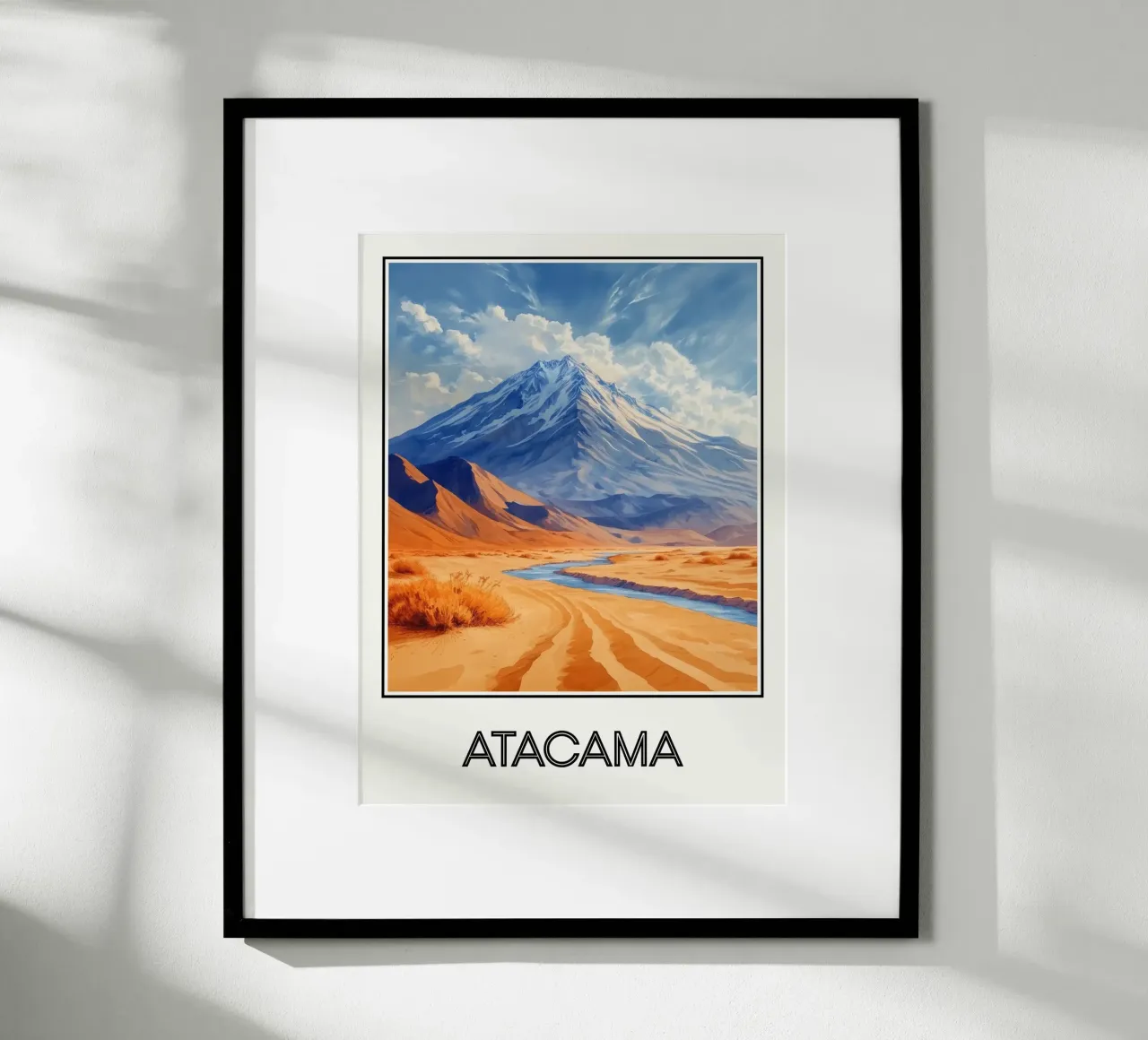 Atacama poster con telaio in plastica da Frame the World