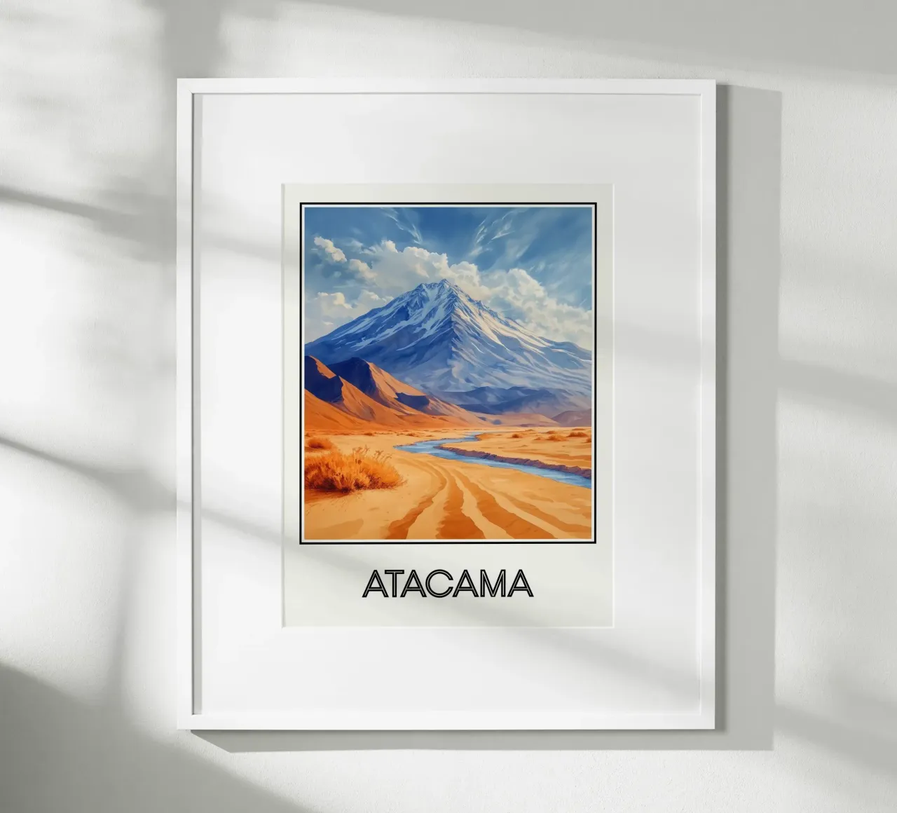 Atacama poster con telaio in plastica da Frame the World