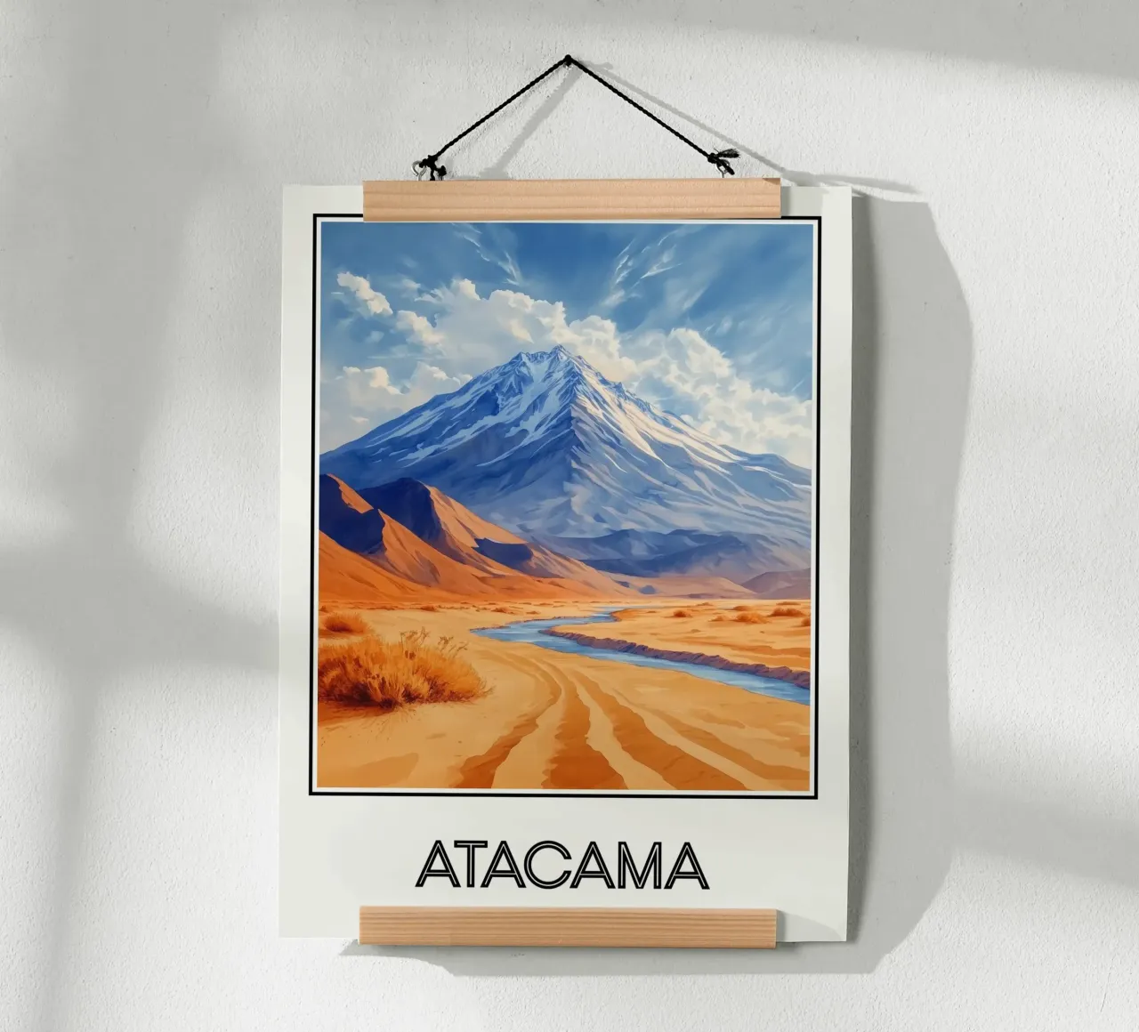 Atacama poster con telaio in plastica da Frame the World