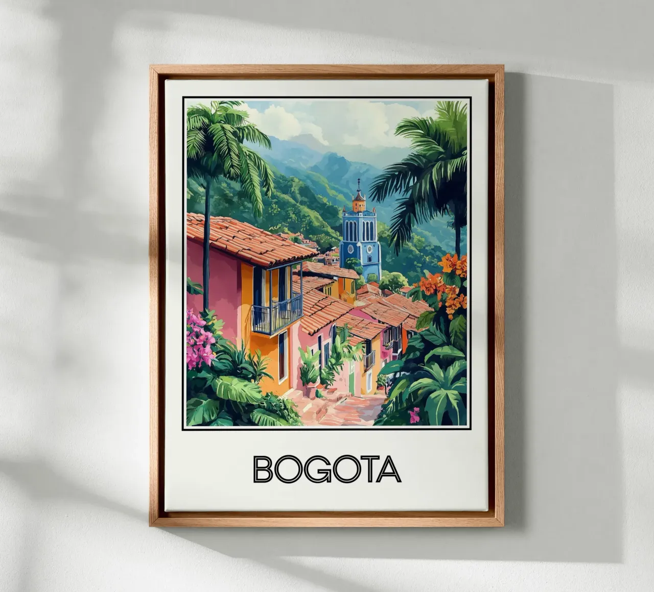 Bogotà tela con Cornice a cassetta da Frame the World