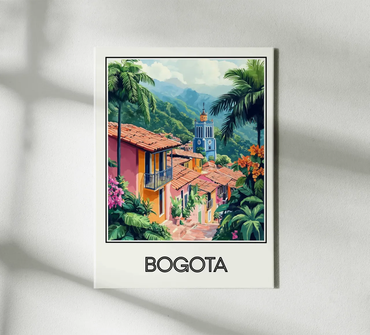 Bogotà tela con Cornice a cassetta da Frame the World