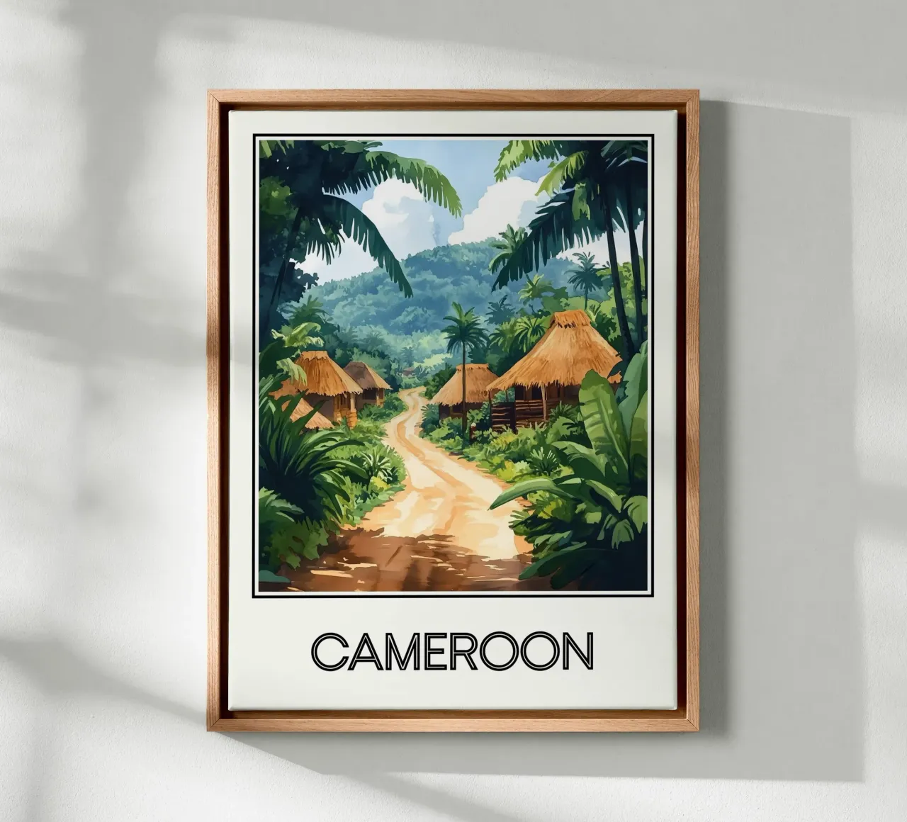 Camerun tela con Cornice a cassetta da Frame the World