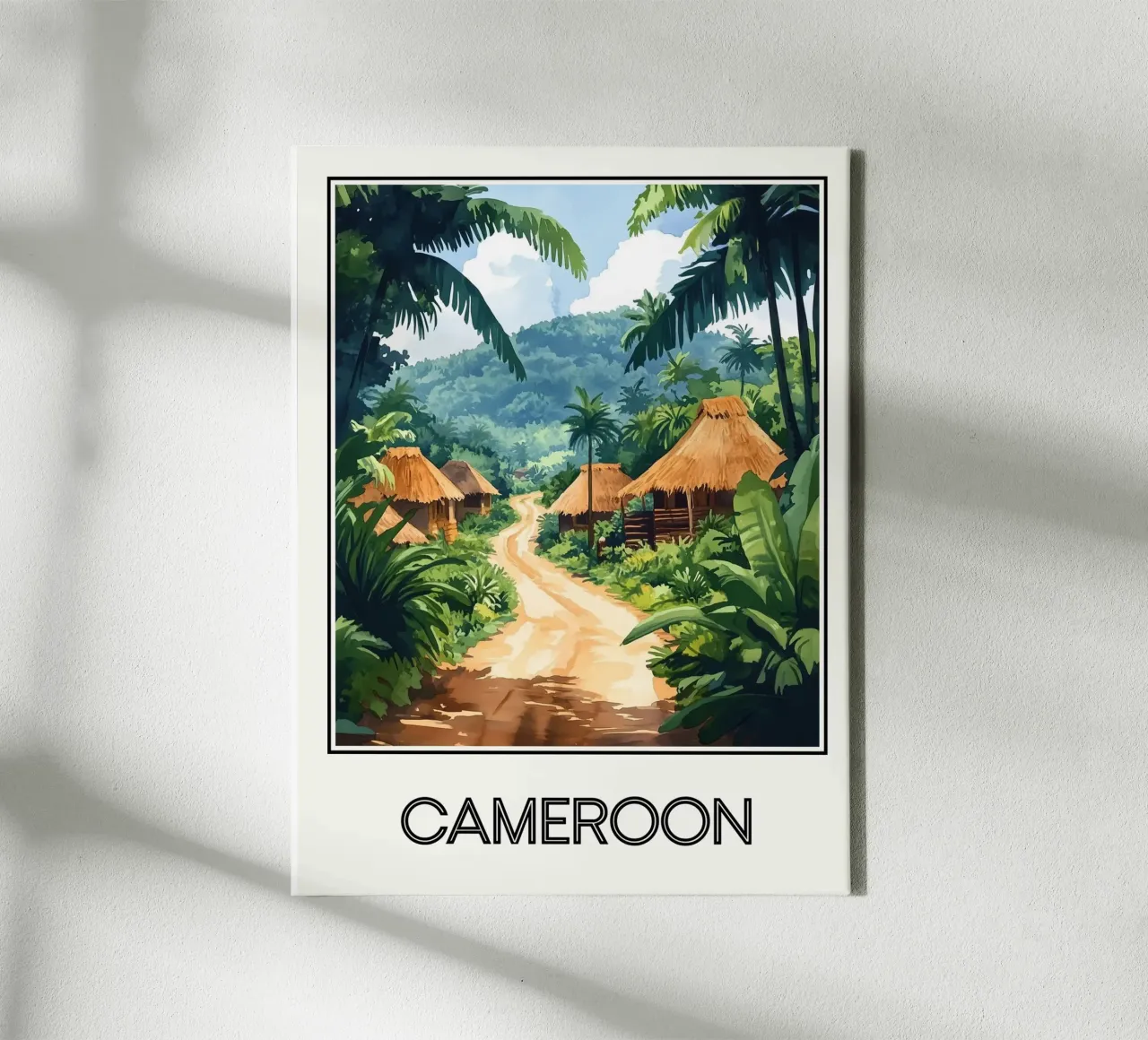 Camerun tela con Cornice a cassetta da Frame the World