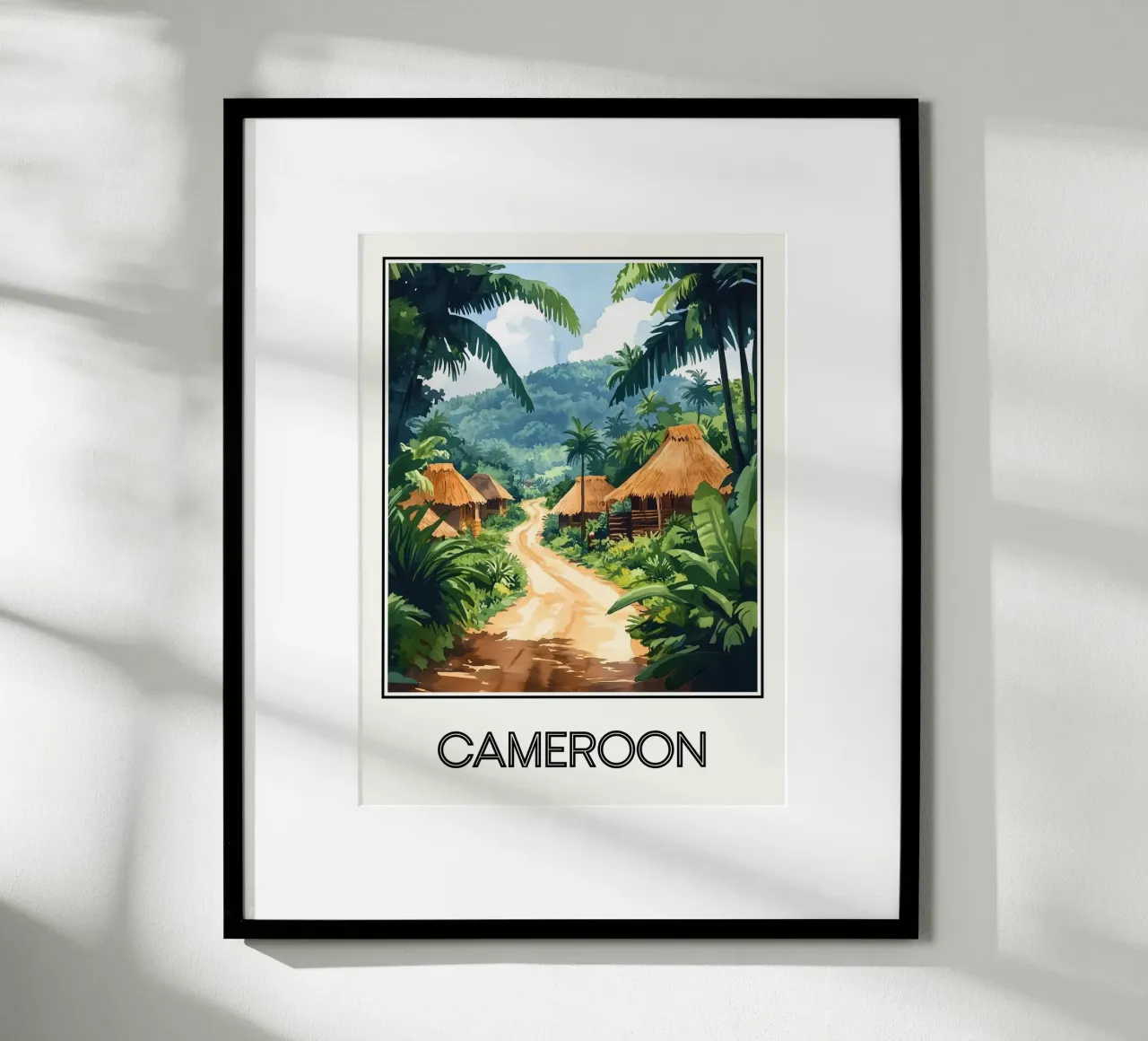 Camerun poster da Frame the World