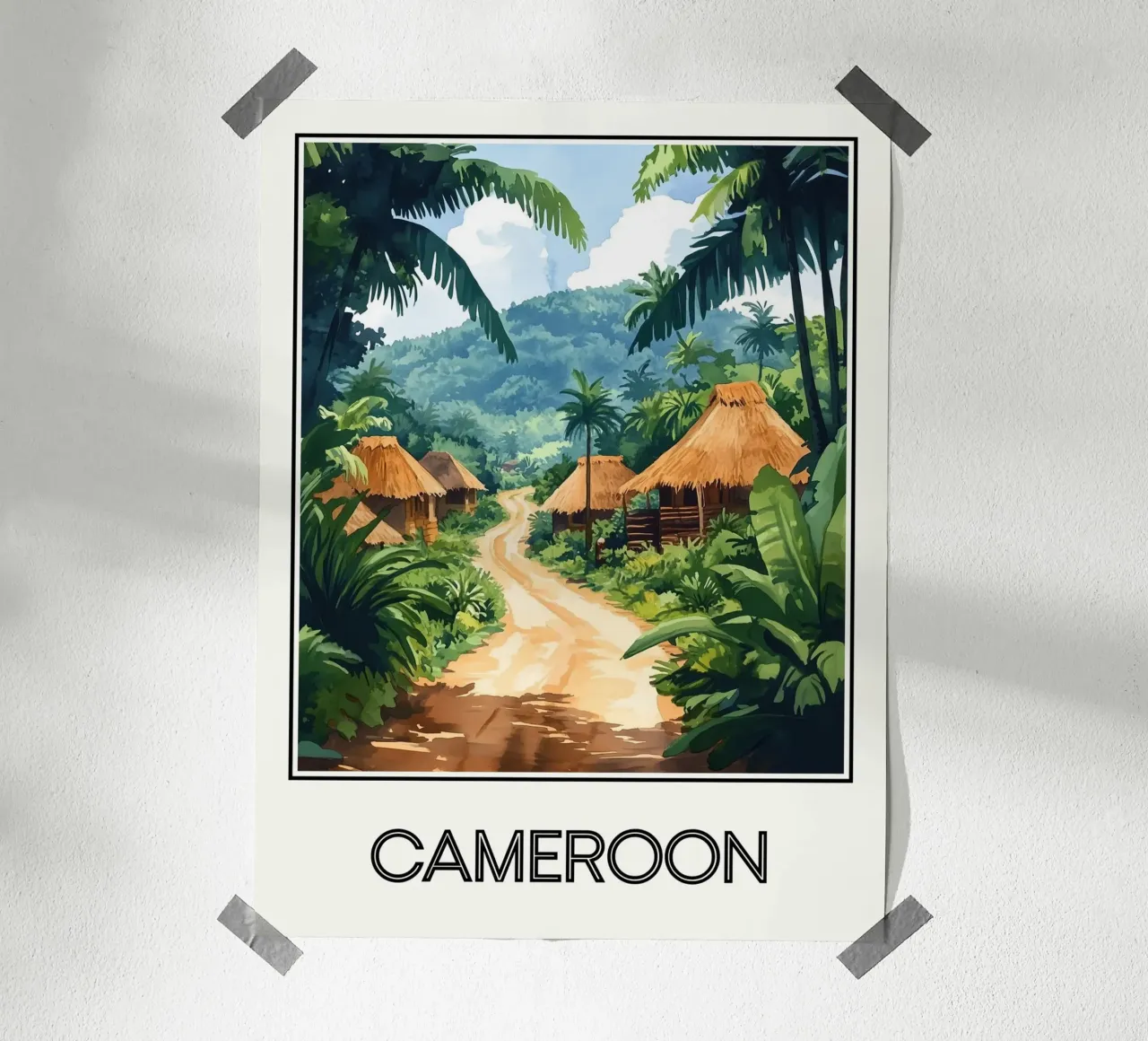 Camerun poster da Frame the World