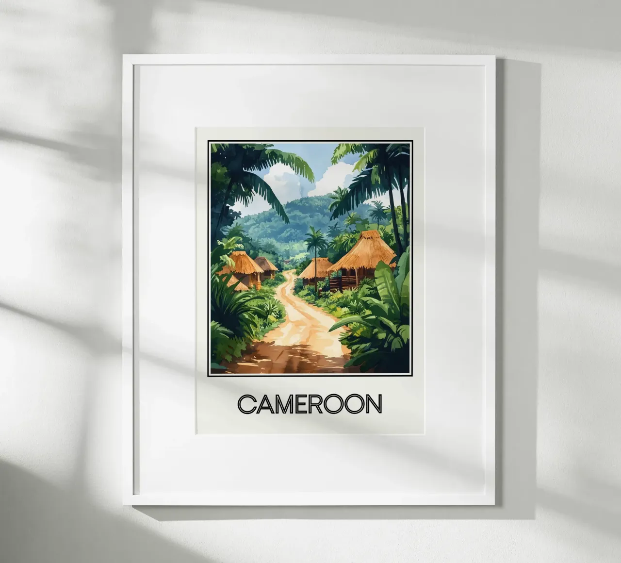 Camerun poster da Frame the World