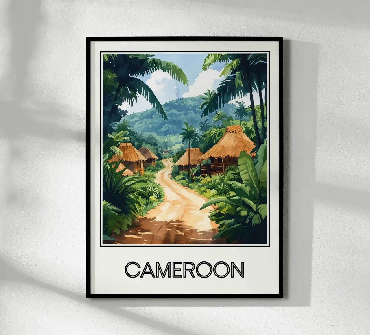 Camerun poster da Frame the World