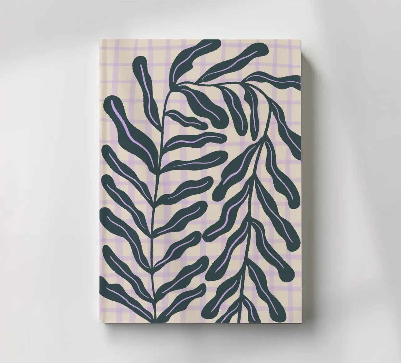 Abstract branch on a grid pattern notebook by Wackapacka