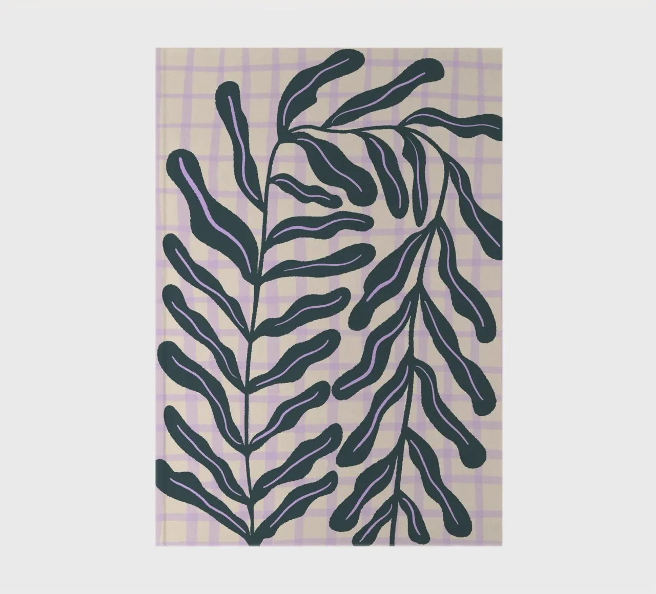 Abstract branch on a grid pattern notebook by Wackapacka