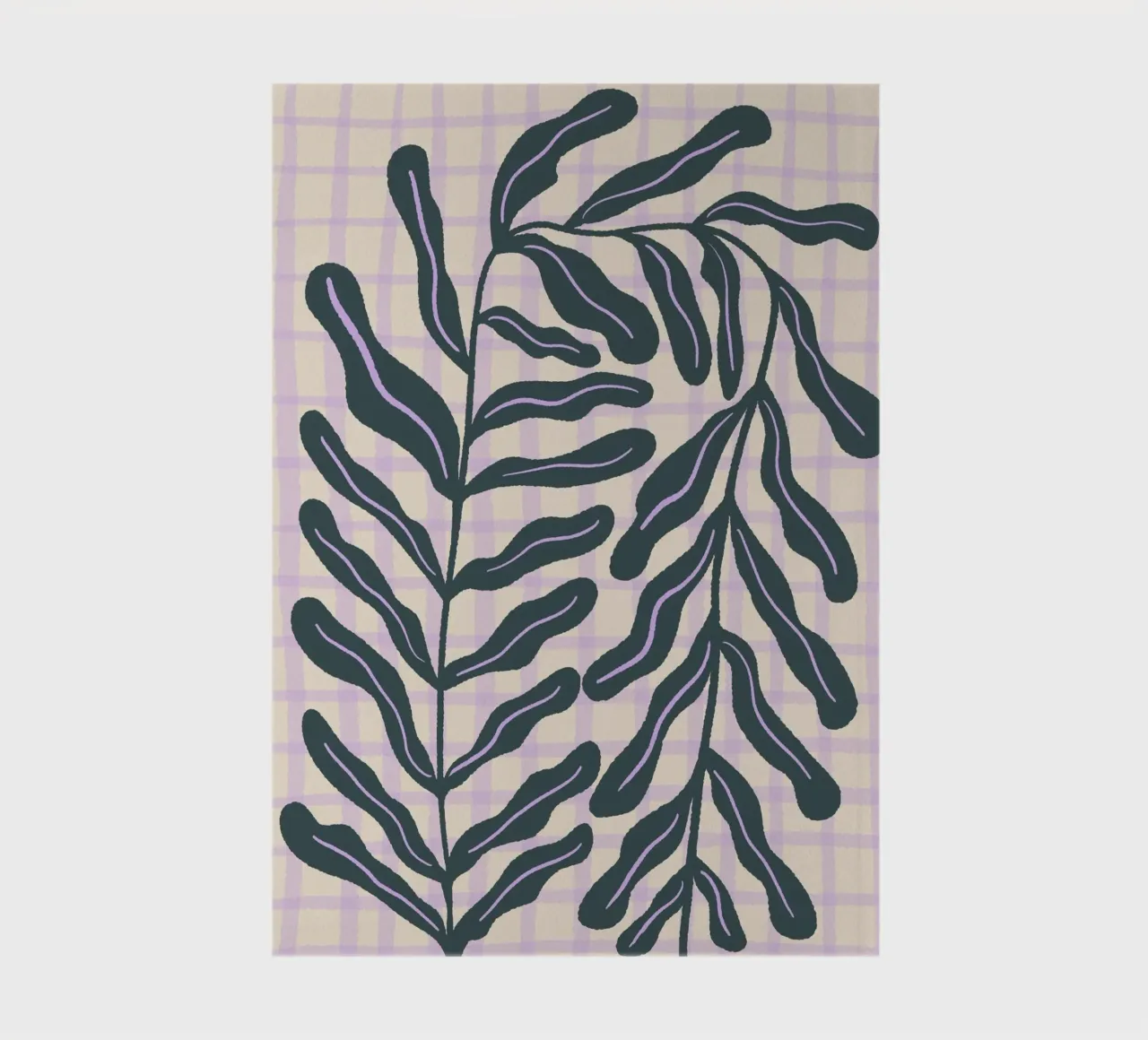 Abstract branch on a grid pattern notebook by Wackapacka