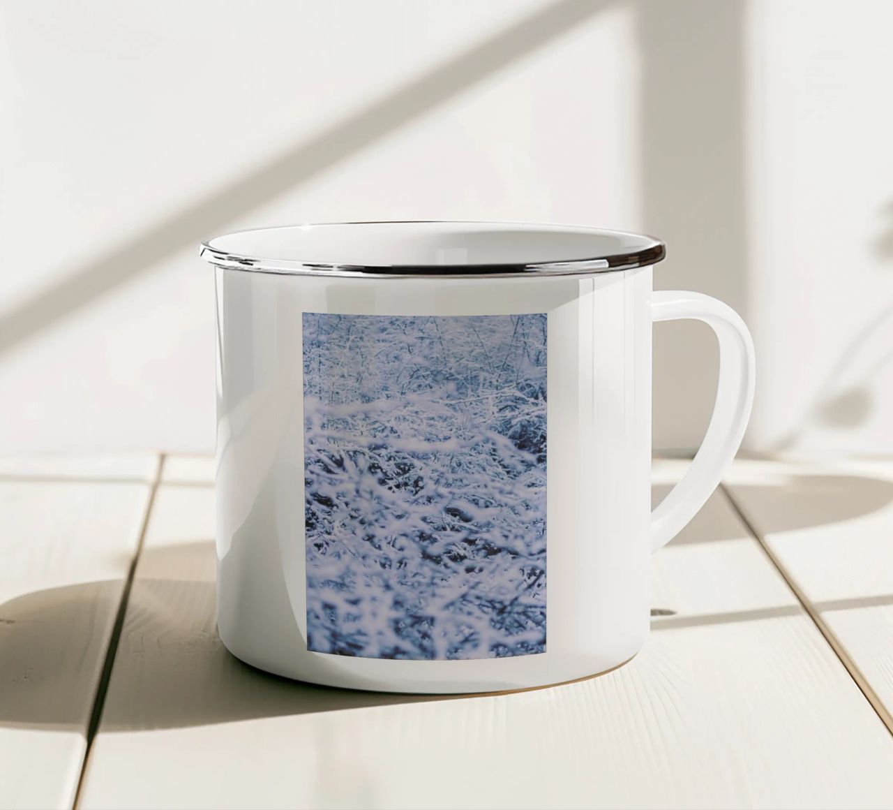 The Snow tazza in smalto da Pale Grain