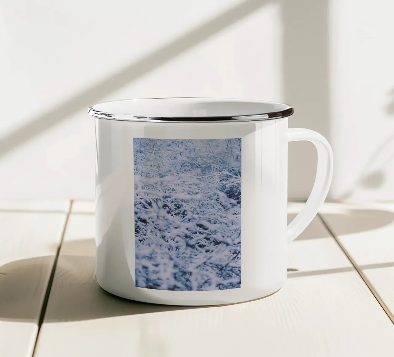 The Snow tazza in smalto da Pale Grain