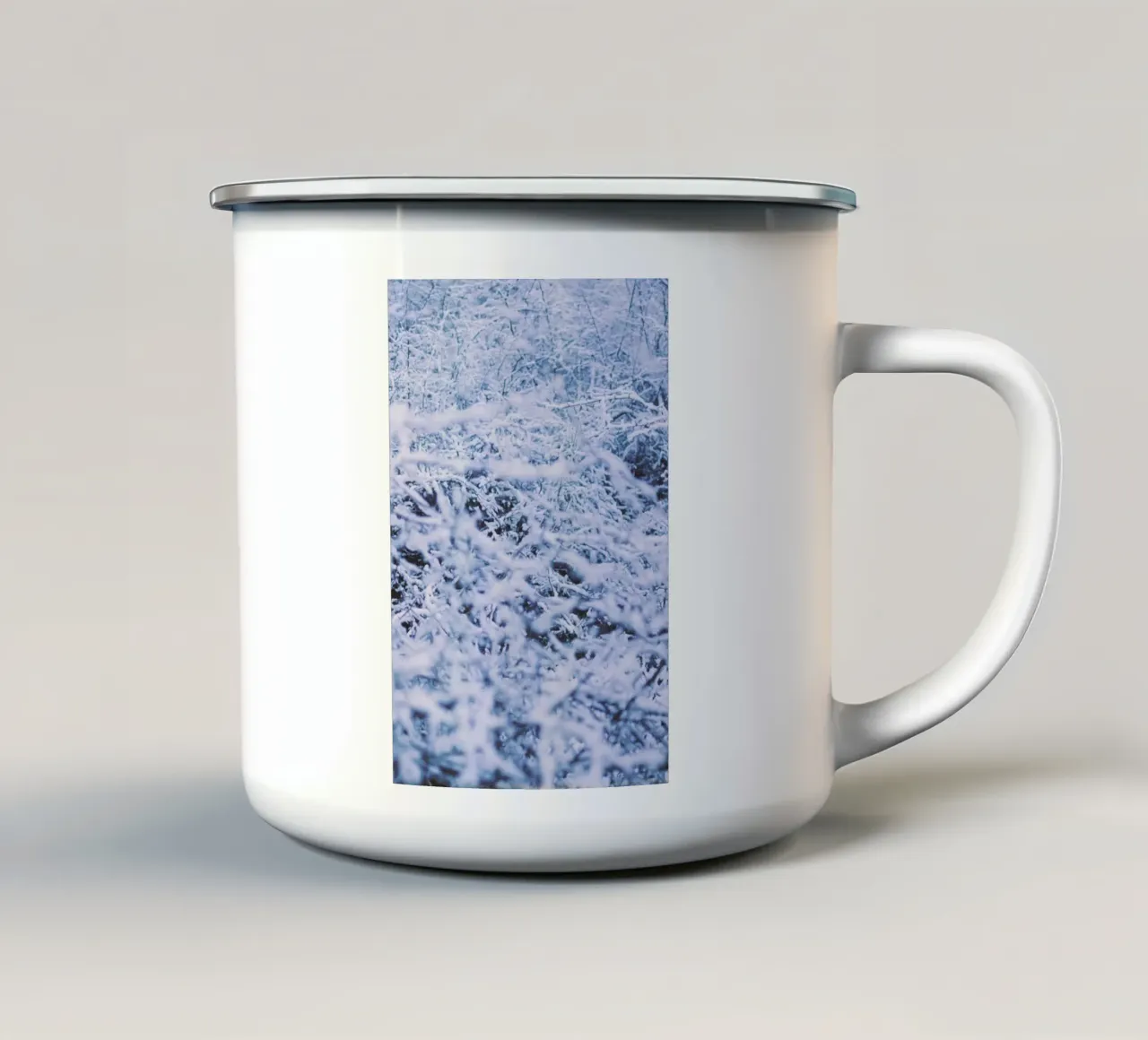 The Snow tazza in smalto da Pale Grain