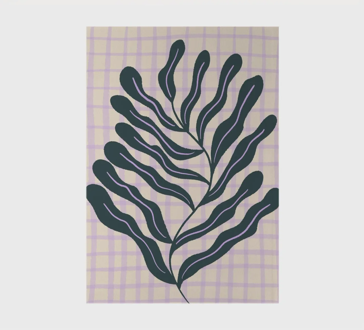 Abstract branch on a grid pattern 2 notebook by Wackapacka