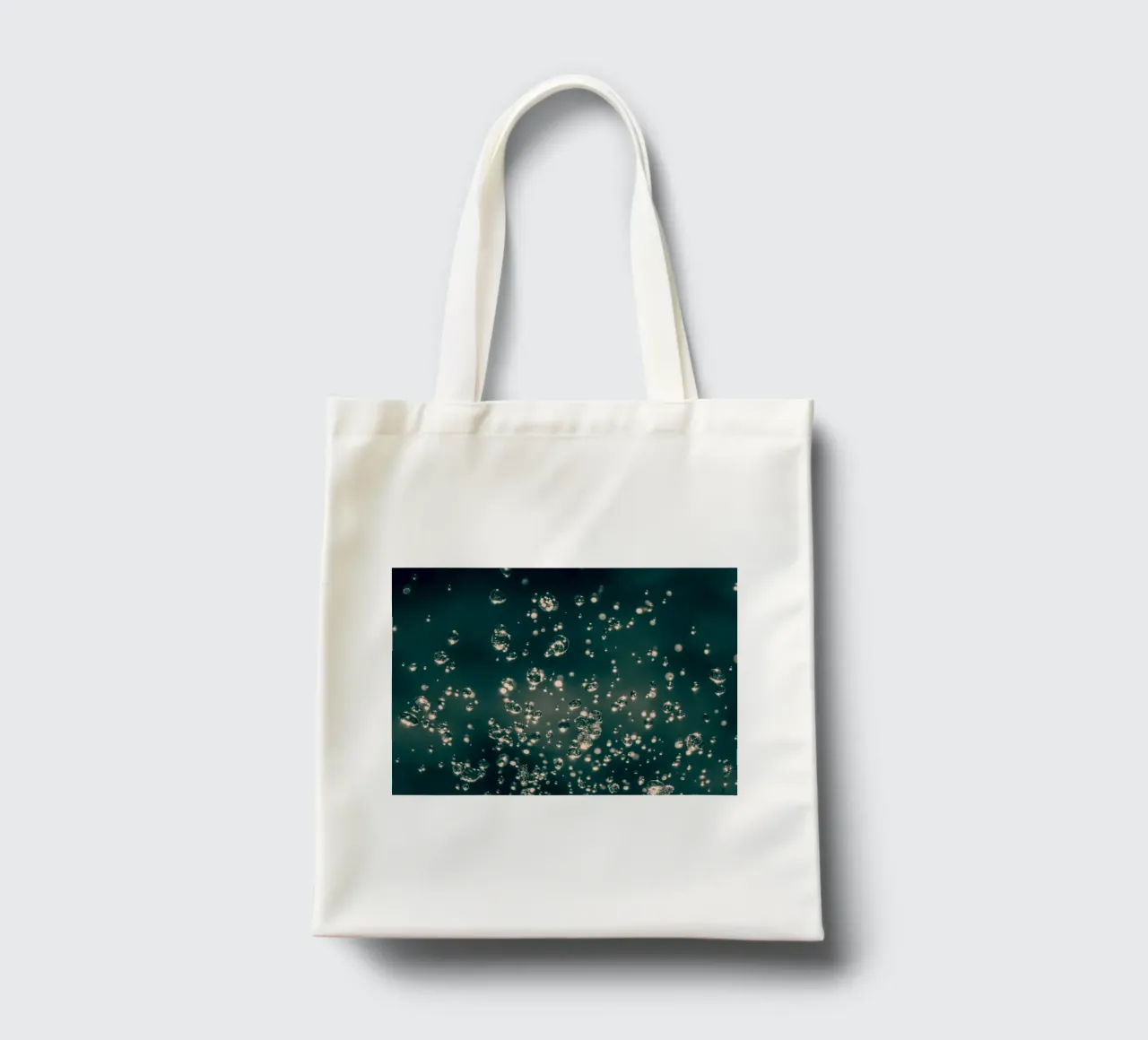 Gocce di pioggia danzanti borsa in juta da Katja Stehle Design