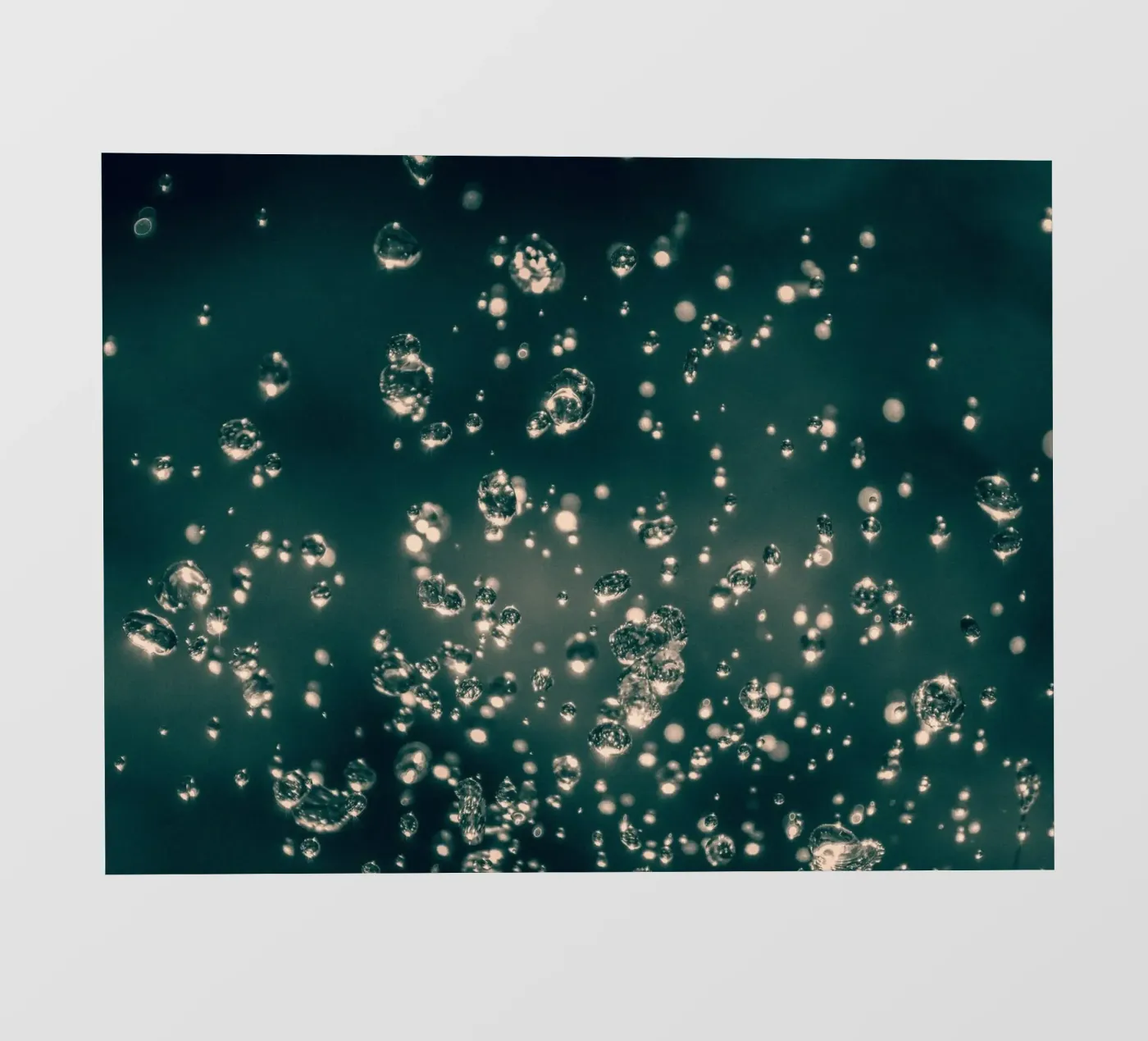 Dancing raindrops fotobehang van Katja Stehle Design