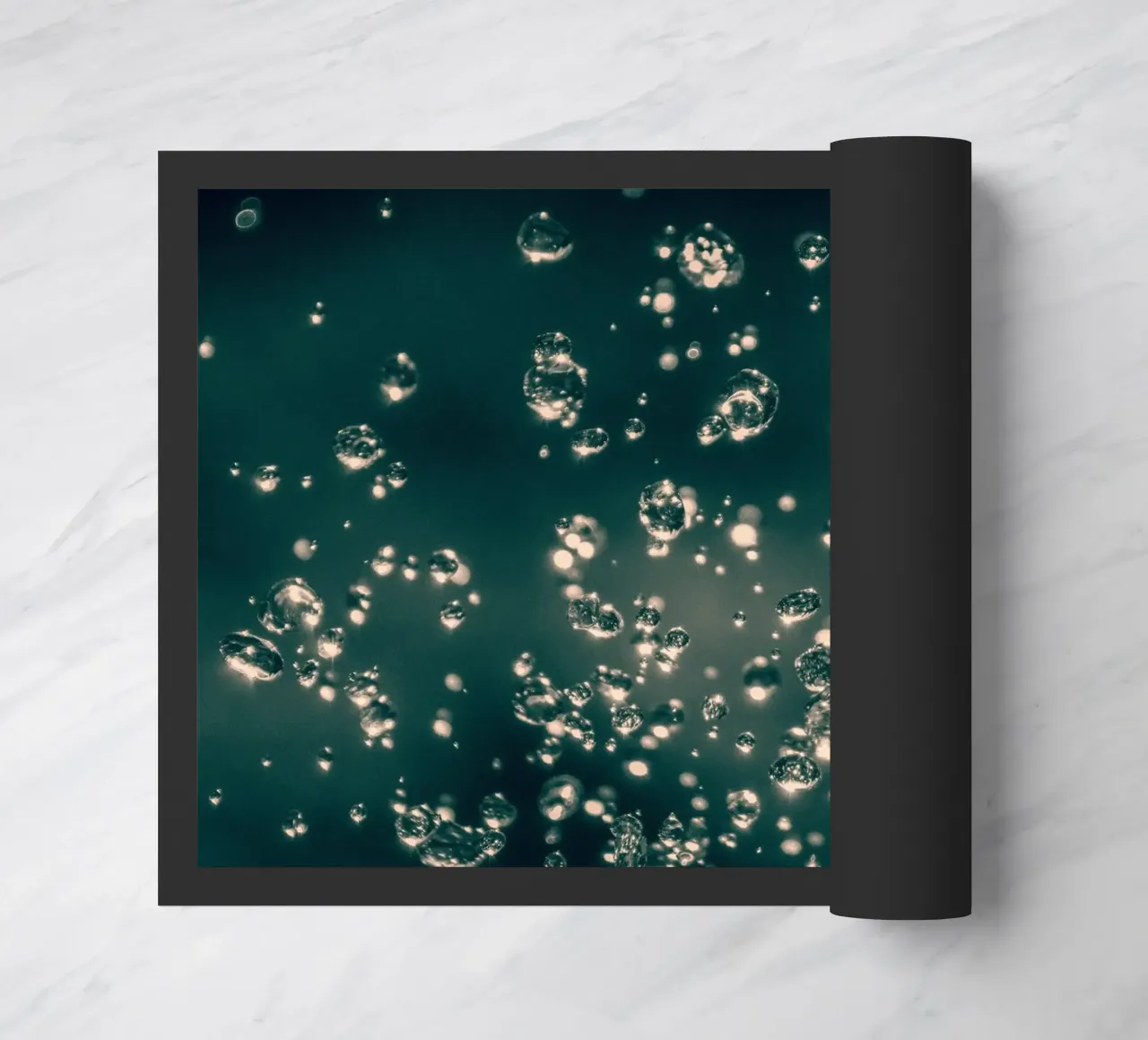 Dancing raindrops doormat by Katja Stehle Design