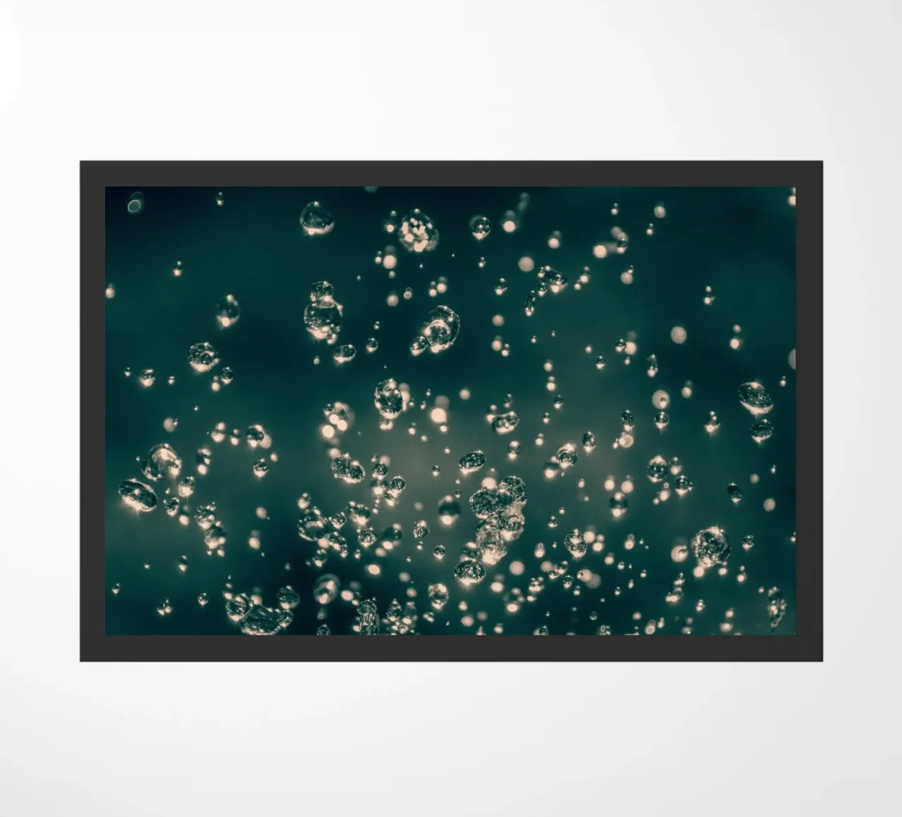 Dancing raindrops doormat by Katja Stehle Design