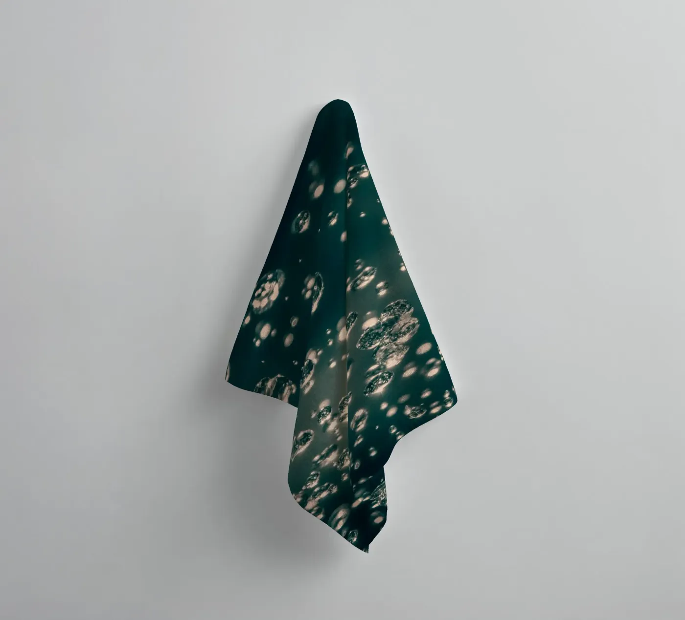 Dancing raindrops towel by Katja Stehle Design