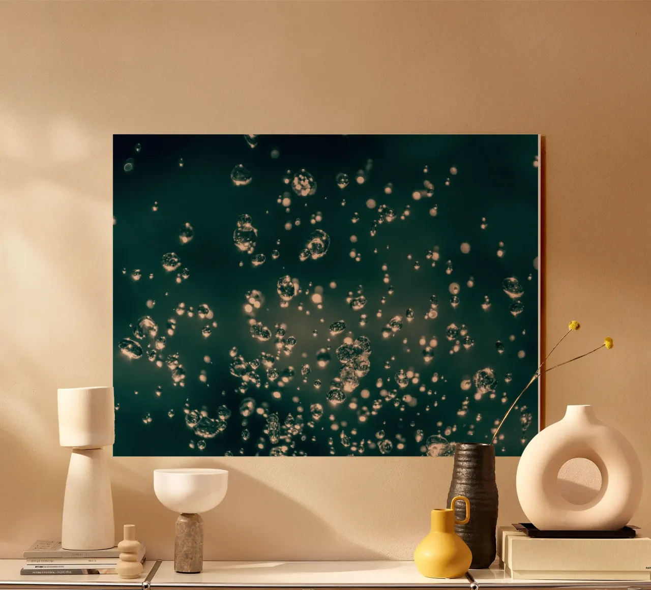 Dancing raindrops Acryl-Glas von Katja Stehle Design