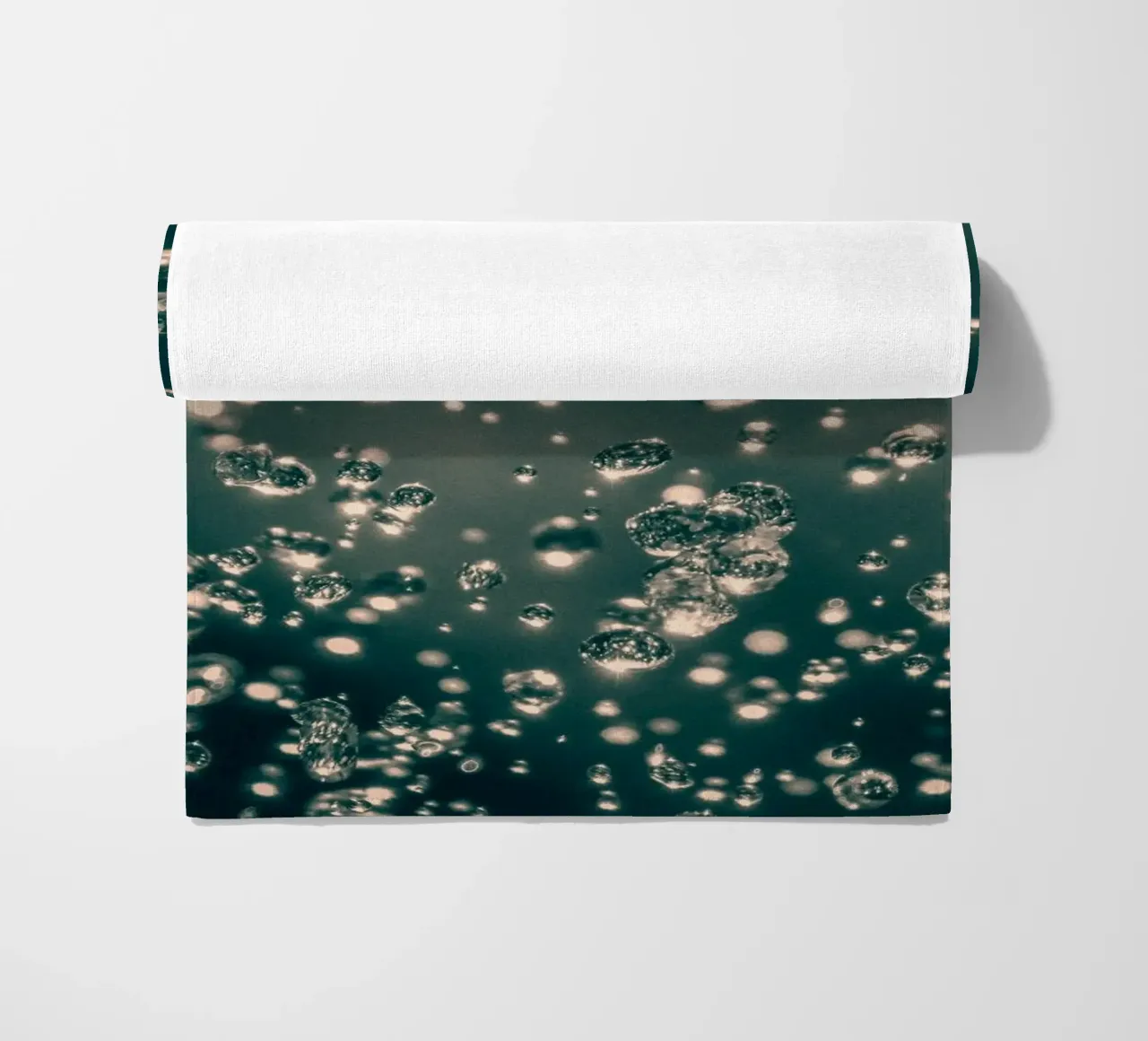 Dancing raindrops beach towel by Katja Stehle Design