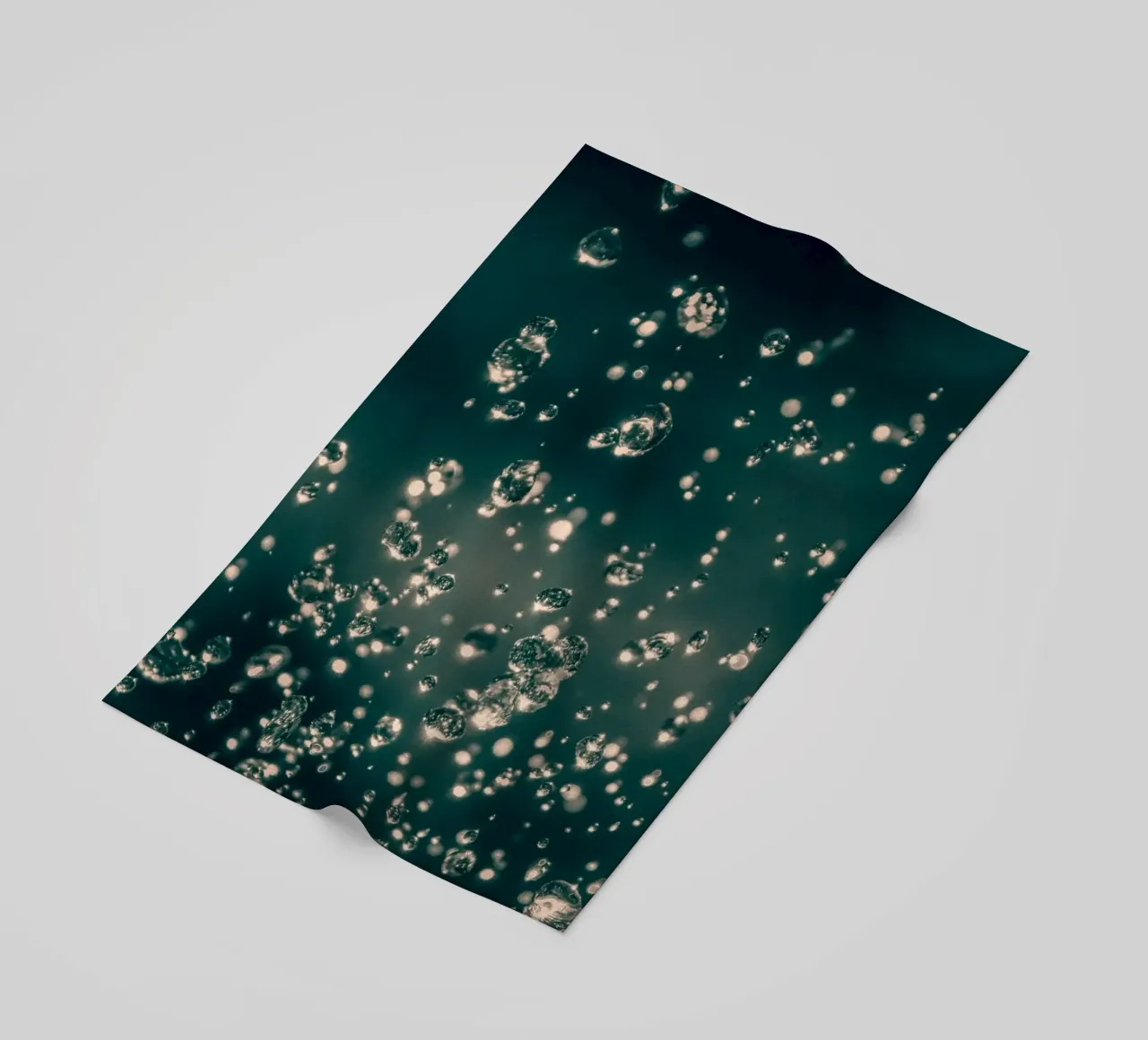 Dancing raindrops beach towel by Katja Stehle Design
