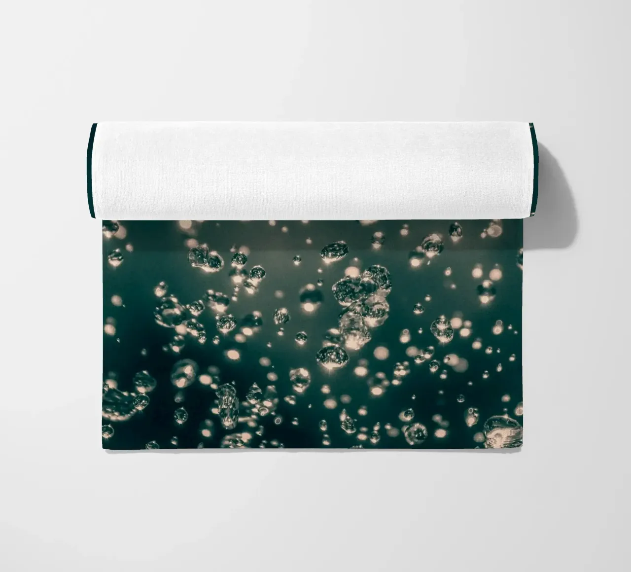 Dancing raindrops beach towel by Katja Stehle Design